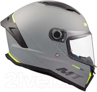 Мотошлем MT Helmets Stinger 2 Solid (L, матовый серый)