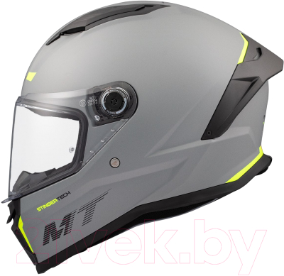 Мотошлем MT Helmets Stinger 2 Solid (M, матовый серый)