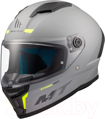 Мотошлем MT Helmets Stinger 2 Solid (S, матовый серый)