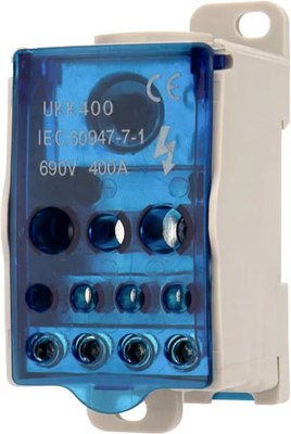 

Распределительный блок на DIN-рейку, РБД-400А / 11-2004