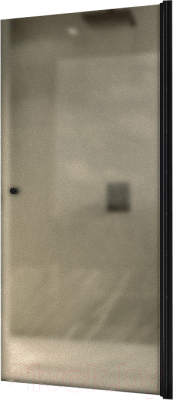 Душевая дверь MaybahGlass 60x198 / MGD-799-6 (бронзовое матовое стекло/черный)