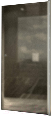 Душевая дверь MaybahGlass 60x198 / MGD-799-5 (бронзовое матовое стекло/хром матовый)