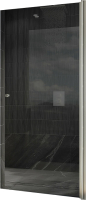 Душевая дверь MaybahGlass 60x198 / MGD-800-5 (графитовое стекло/хром матовый) - 