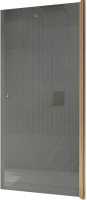 Душевая дверь MaybahGlass 60x198 / MGD-800-2 (графитовое стекло/бронзовый) - 