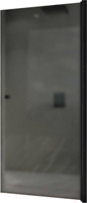 Душевая дверь MaybahGlass 60x198 / MGD-801-6 (графитовое матовое стекло/черный)