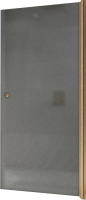 Душевая дверь MaybahGlass 60x198 / MGD-801-2 (графитовое матовое стекло/бронзовый) - 