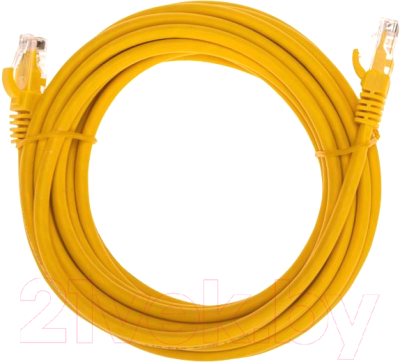 Кабель Rexant U/UTP CAT 6 RJ45-RJ45 26AWG LSZH / 02-0295-5 (5м, желтый)