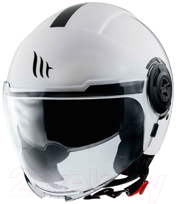 Мотошлем MT Helmets Viale SV S Solid A0 (L, глянцевый белый)