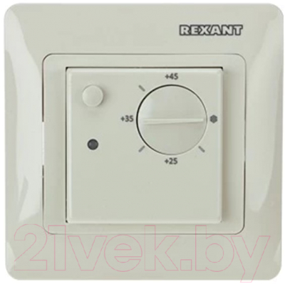 Терморегулятор для теплого пола Rexant RX-308G / 51-0826 (бежевый)