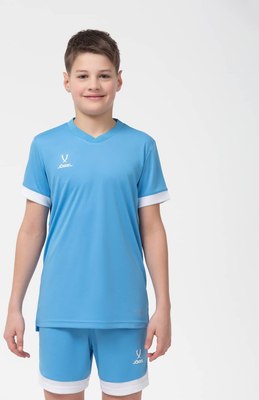 Футболка игровая футбольная Jogel Division PerFormDRY Union Jersey (L, голубой/белый/белый)