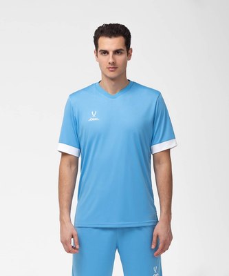 Футболка игровая футбольная Jogel Division PerFormDRY Union Jersey (L, голубой/белый/белый)