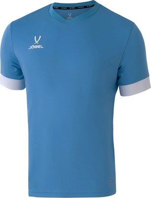 Футболка игровая футбольная Jogel Division PerFormDRY Union Jersey (L, голубой/белый/белый)