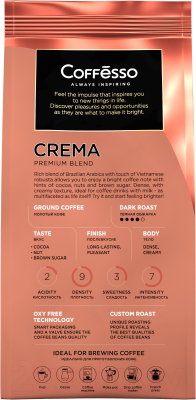 Кофе молотый Coffesso Crema (250г)