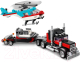 Миниатюра изображения товара Конструктор Lego Creator Грузовик-платформа с вертолетом 3 в 1 / 31146
