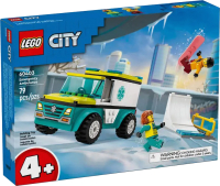 Конструктор Lego City Скорая помощь и сноубордист / 60403  - 
