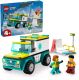 Миниатюра изображения товара Конструктор Lego City Скорая помощь и сноубордист / 60403 