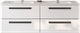 Тумба под умывальник Cezares ECO-CER-N-1200-4C-SO-2-BL - 