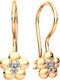 Серьги из розового золота ZORKA 3101256.14K.R (с фианитами) - 