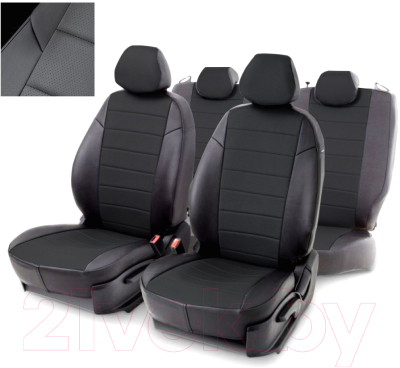 Комплект чехлов для сидений Seintex 88404 (черный, для Subaru Forester III 2008–2012)