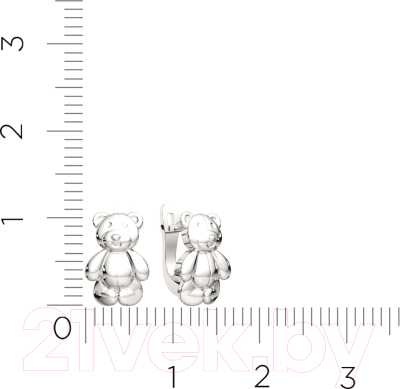 Серьги из серебра ZORKA 0300524 