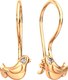 Серьги из розового золота ZORKA 3101421.14K.R.ZZ (с фианитами) - 