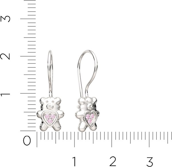 Серьги из серебра ZORKA 03101367 (с фианитами)