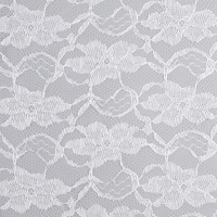 Ткань для творчества Страна Карнавалия Лоскут гипюра. Крупные цветы / 10424019 (белый) - 