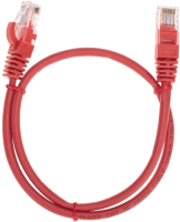 Кабель Rexant U/UTP CAT 5e RJ45-RJ45 26AWG LSZH / 02-0103-05 (0.5м,красный) - 