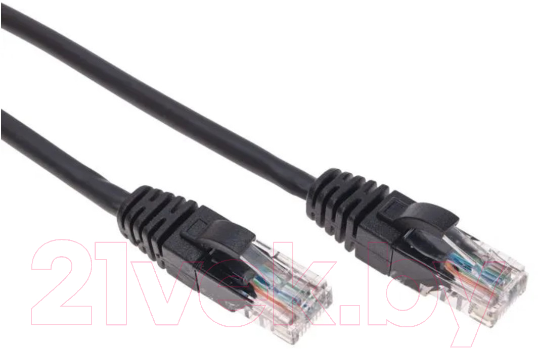 Кабель Rexant U/UTP CAT 5e RJ45-RJ45 26AWG LSZH / 02-0102-3 (3м,черный) — фото 3