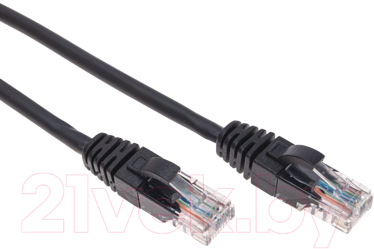 Кабель Rexant U/UTP CAT 5e RJ45-RJ45 26AWG LSZH / 02-0102-5 (5м,черный) — фото 2