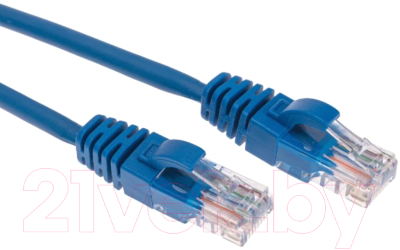 Кабель Rexant U/UTP CAT 6 RJ45-RJ45 26AWG LSZH / 02-0294-05 (0.5м,синий)