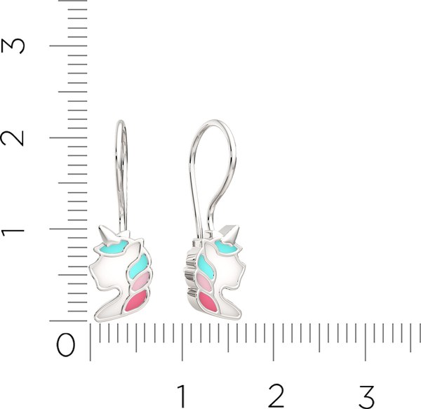 Серьги из серебра ZORKA 0300567