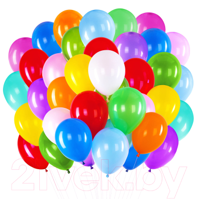 Набор воздушных шаров Brauberg Kids. Яркие цвета / 591874 (100шт)