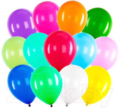 Набор воздушных шаров Brauberg Kids. Яркие цвета / 591874 (100шт)