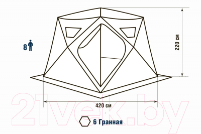 Палатка Higashi Camo Yurta Hot DC / 05206