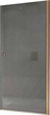 Душевая дверь MaybahGlass 80x198 / MGD-807-2 (графитовое матовое стекло/бронзовый)