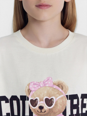 Комплект футболок детских Mark Formelle 117843-2 (р.116-60, молочный/мишки на черном)