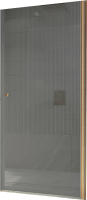 Душевая дверь MaybahGlass 90x198 / MGD-812-2 (графитовое стекло/бронзовый) - 