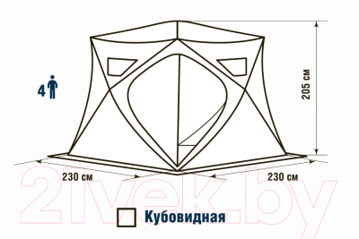 Палатка Higashi Pyramid Pro DC / 04155