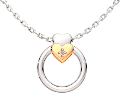

Колье из комбинированного серебра, 05D0024.G14K.ZZ 450