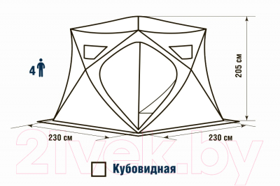 Палатка Higashi Winter Camo Pyramid Hot / 04941