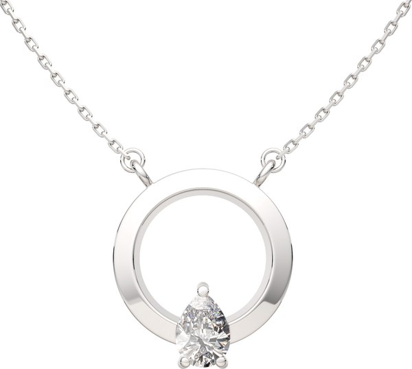 Колье из серебра ZORKA 0550058.ZZ (45см, с фианитом)