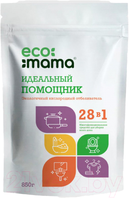 Пятновыводитель кислородный Ecomama Кислородный отбеливатель (850г)