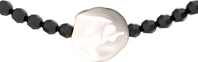 Колье из розового золота ZORKA 550091.9K.R (40см, с жемчугом) - 