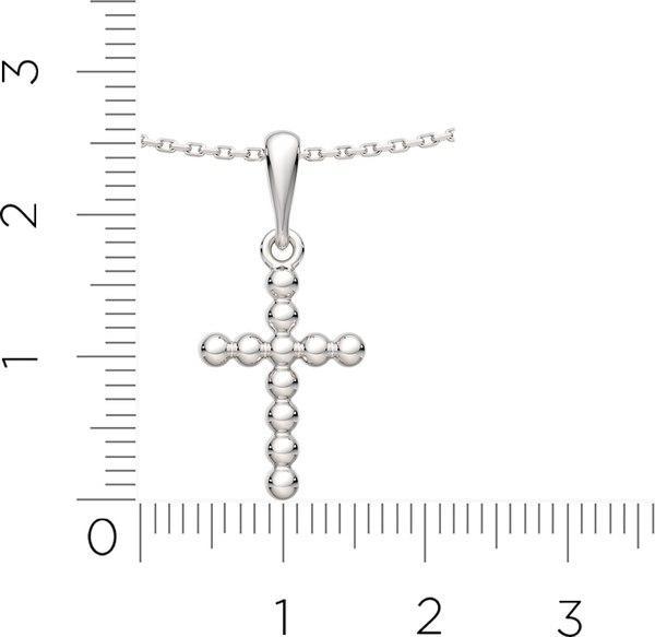Колье из серебра ZORKA 0540089 (50см)