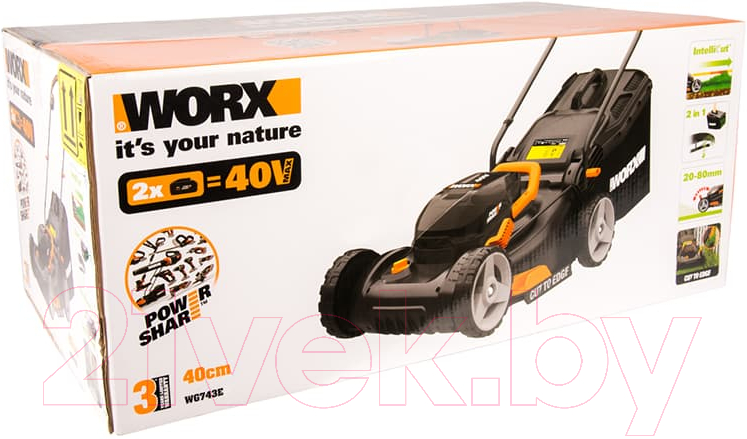 Газонокосилка электрическая Worx WG743E