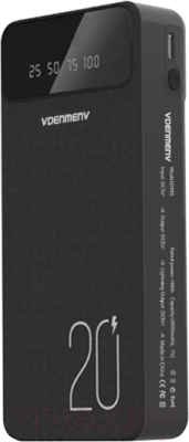Портативное зарядное устройство VDENMENV DP20 20000mAh (черный)