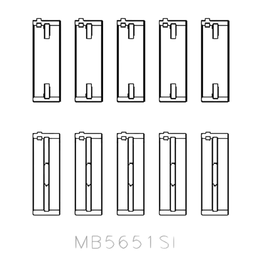 Комплект вкладышей двигателя King Auto MB5651SI 0.25 — фото 2