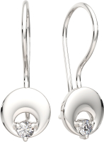 Серьги из серебра ZORKA 0310948 (с фианитами) - 