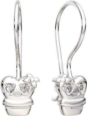 Серьги из серебра ZORKA 0310949 (с фианитами) -